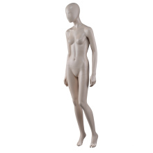 Full body no face fiberglass breast skin color dummy wholesale curvy abstract sexy female mannequin